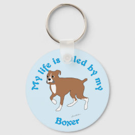 Chaveiro Minha vida é regida pelo meu boxer