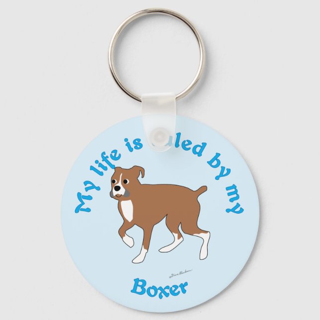 Chaveiro Minha vida é regida pelo meu boxer (Frente)
