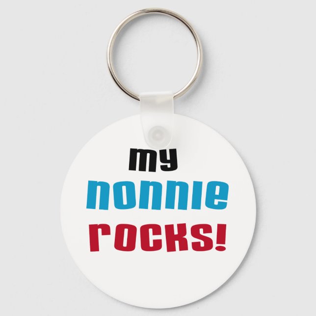 Chaveiro Minhas camisetas e presentes de nonnie Rocks (Frente)