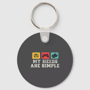 Chaveiro Minhas Necessidades São Simples Diversão para Game