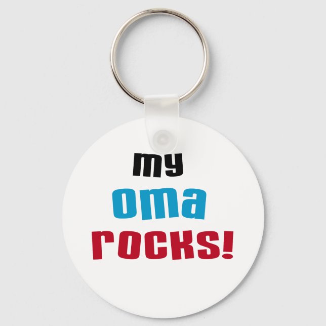 Chaveiro Minhas T-shirts e presentes de Oma Rocks (Frente)