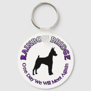CHAVEIRO MINIATURE PISCHER MIN PIN RAINBOW BRIDGE KEYCHAIN