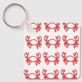 Chaveiro Minimal Crab Zodiac Keychain – Modern