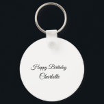 Chaveiro MINIMAL SIMPLES.CUTIE ADICIONAR NOME BABY feliz an<br><div class="desc">Design</div>