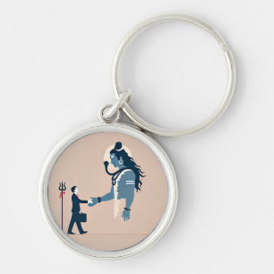 Chaveiro minimalism image of an ordinary person greeting go