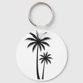 Chaveiro Minimalist Tropical Palm Trees Silhouette Art Tee