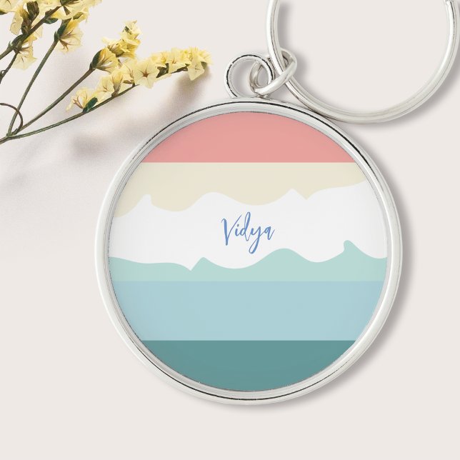 Chaveiro Mínimo Abstrato de Corpo Simples Cuto Bloqueado (Criador carregado)