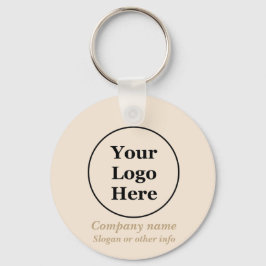 Chaveiro Mínimo bege simples