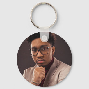 Chaveiro Mínimo simples de fotos da família personalizada