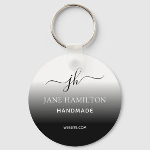 Chaveiro mínimo simples de logotipo comercial