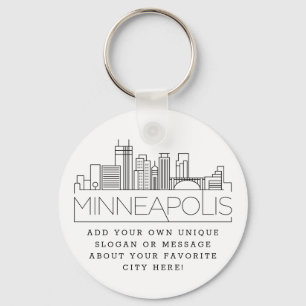 Chaveiro Minneapolis Estilizada Linha Cria   Slogan Persona