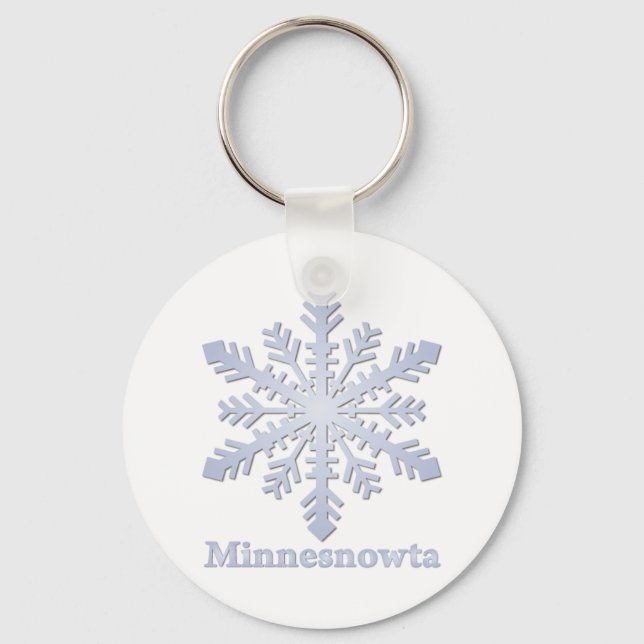 Chaveiro Minnesnowta Blue Snowflake (Frente)