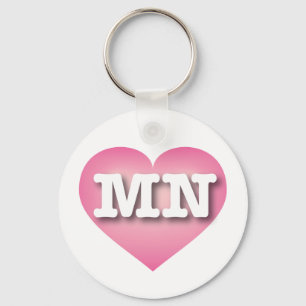 Chaveiro Minnesota Pink Fade Heart - Big Love