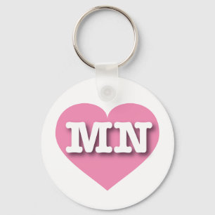 Chaveiro Minnesota Solid Pink Heart - Big Love