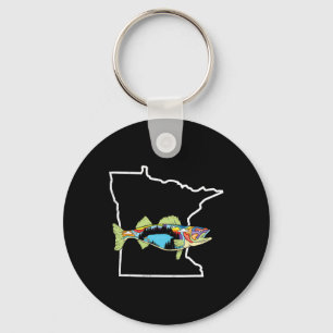 Chaveiro Minnesota Walleye Pesca Água fresca Pescador Wal