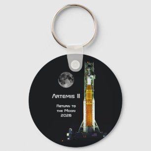 Chaveiro Missão Artemis II na Lua