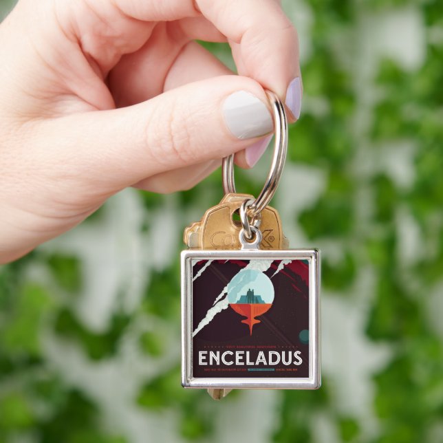 Chaveiro Missão De Poster-Cassini Do Espaço Retroativo A Sa (Mão)