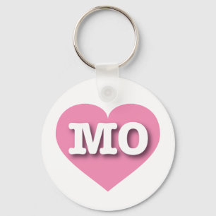 Chaveiro Missouri Solid Pink Heart - Grande Amor