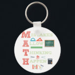 Chaveiro Mistakes Allow Thinking To Happen Math Teacher<br><div class="desc">This design is the perfect gift for you or someone who is a maths teacher and loves to teach mathematics.</div>