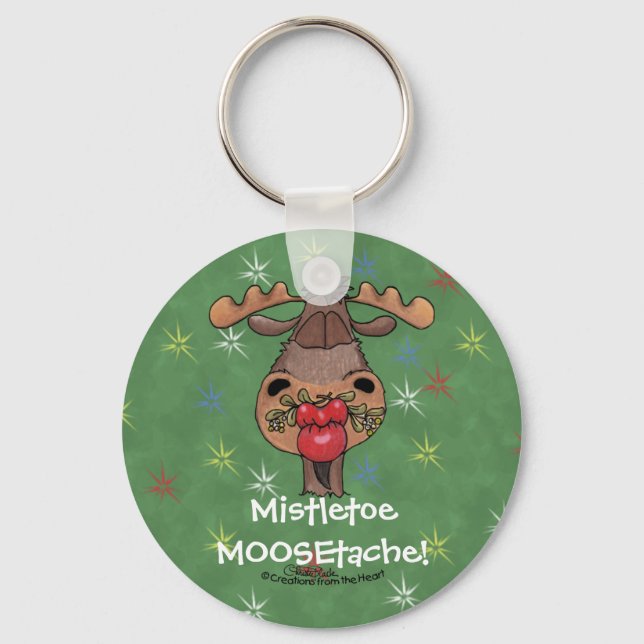 Chaveiro Mistletoe MOOSEtache (Frente)