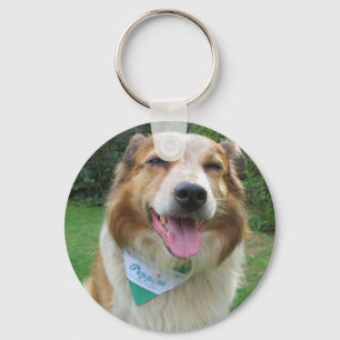 Chaveiro mistura de collie de borda