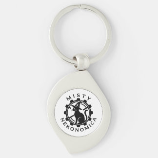 Chaveiro MISTY NEKONOMICA Steampunk Witch Cat Metal Keychai