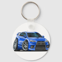 Mitsubishi Evo Blue Car