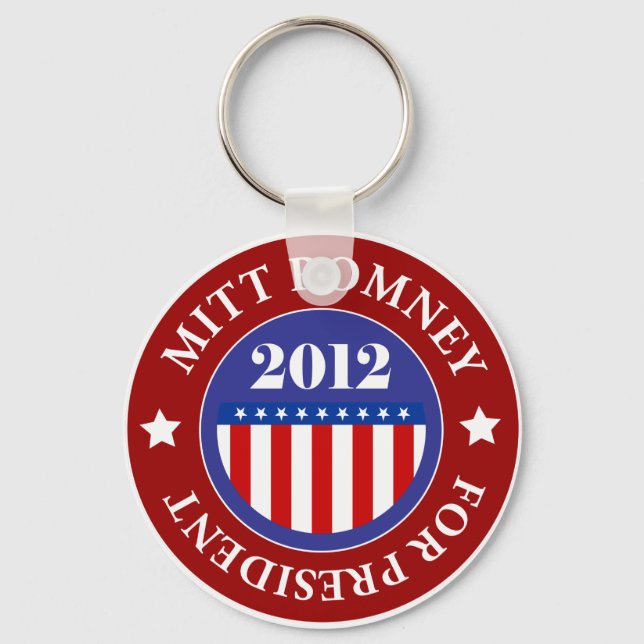Chaveiro Mitt Romney para o Presidente 2012 (Frente)
