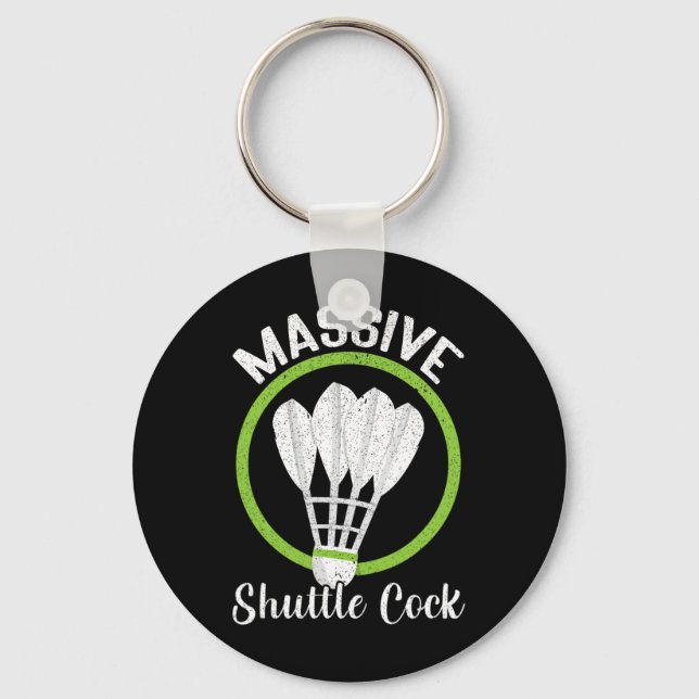 Chaveiro Mive Shuttle Engraçado Dminton (Frente)