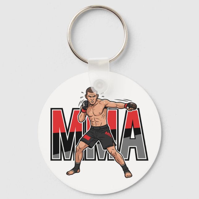 Chaveiro MMA Mixed Martial Arts Fighter Keychan (Frente)