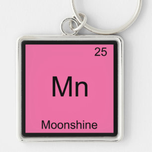 Chaveiro Mn - Moonshine Camiseta de Química Divertida Símbo