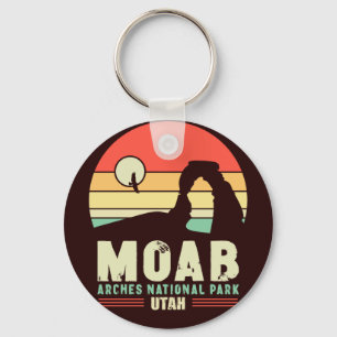Chaveiro Moab Utah Vintage Desert Sunset Retro Souvenir 60s