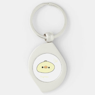 Chaveiro Mochi Fofo de Pato Mochi de Animal Engraçado