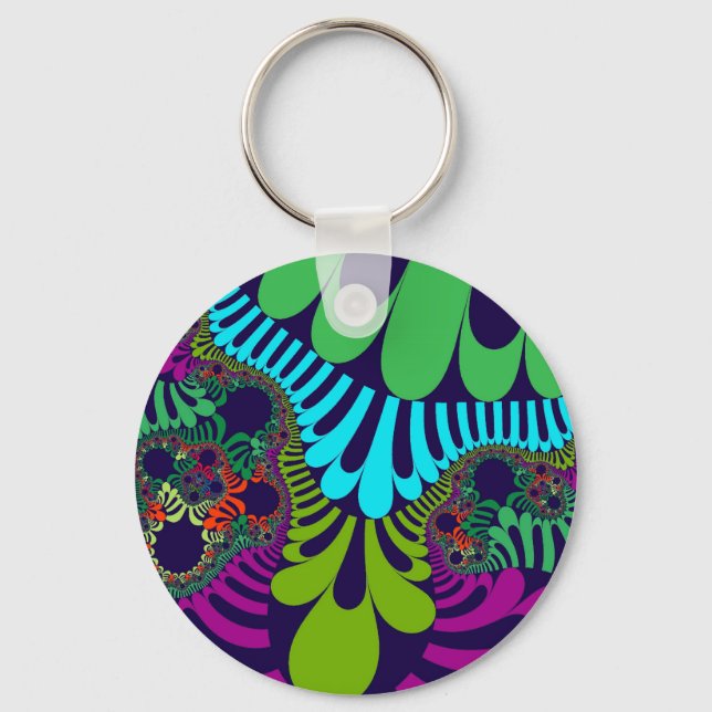 Chaveiro Mod marinho Azul Arco-Íris (Frente)