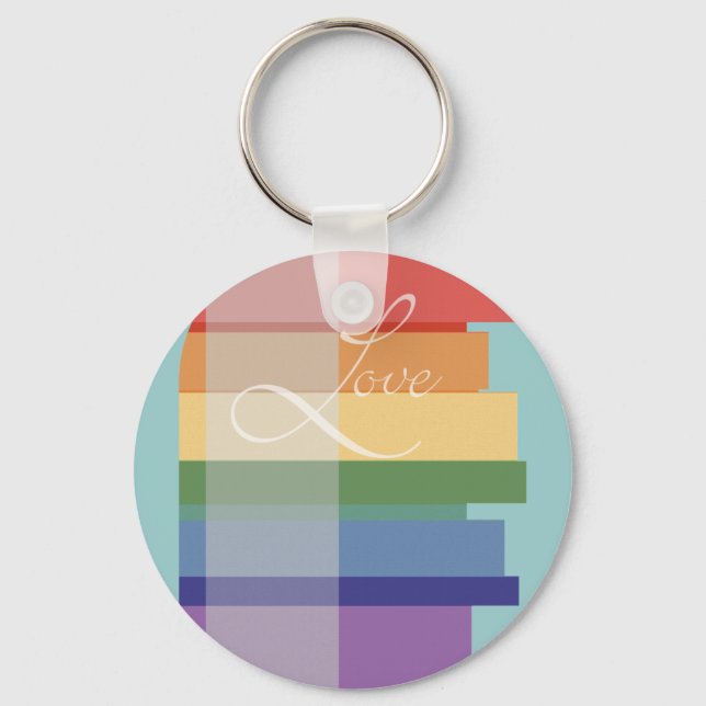 Chaveiro Mod Rainbow Love (Frente)