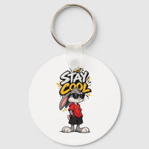 Chaveiro Moda de Rua Coelho Gráfico Stay Cool – Urba Divert