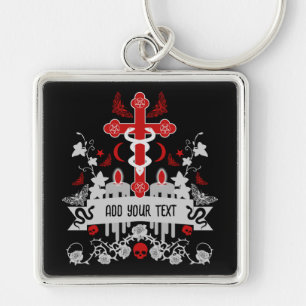 Chaveiro Moda do tronco Posto do gótico