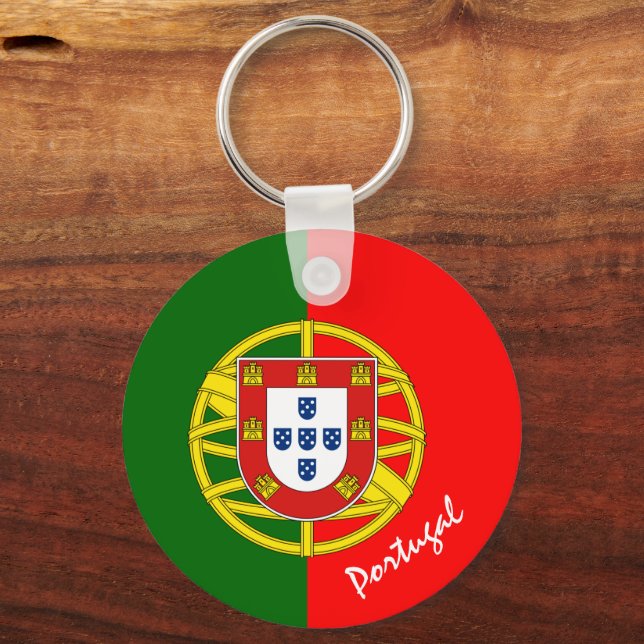 Chaveiro Moda e esporte na bandeira portuguesa (Frente)