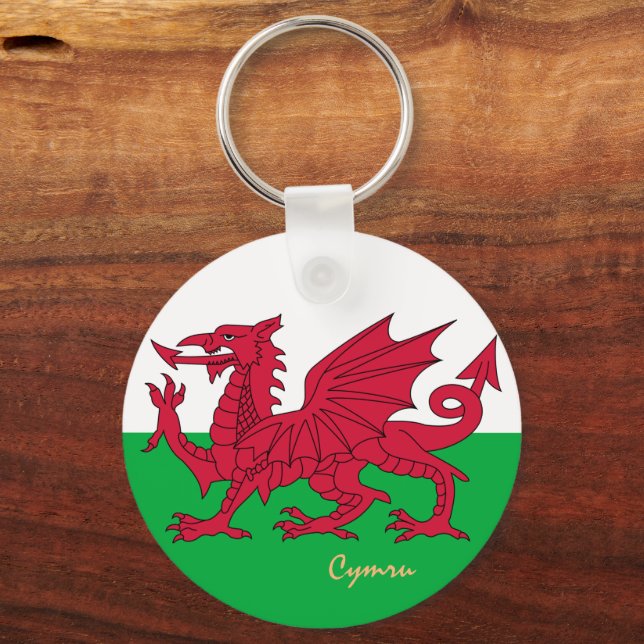 Chaveiro Moda Welsh Flag & Wales, esportes / Cymru (Frente)