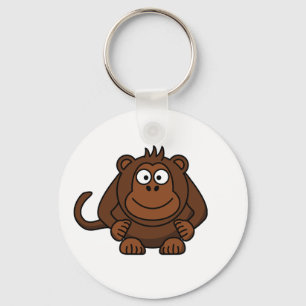 Chaveiro Modelo bonito do macaco dos desenhos animados
