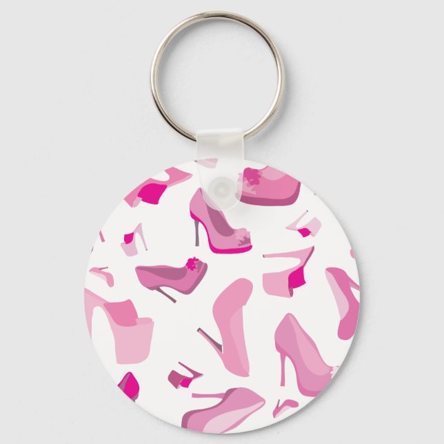 Chaveiro Modelo cor-de-rosa decorativo (Frente)