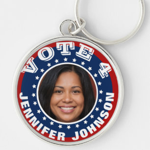 Chaveiro Modelo de botão personalizado para campanha de fot