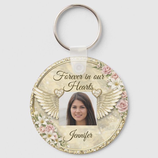 Chaveiro Modelo de Foto Personalizada em Memória (Frente)