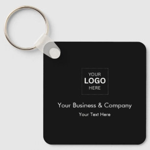Chaveiro Modelo de logotipo de negócios de luxo preto perso