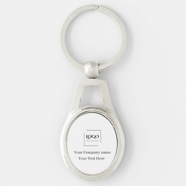 Chaveiro Modelo de logotipo personalizado elegante (Frente)