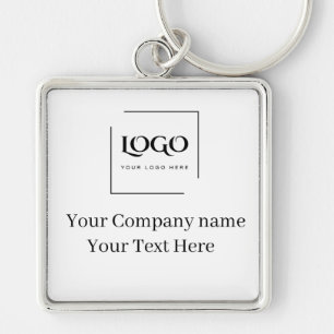 Chaveiro Modelo de logotipo personalizado elegante