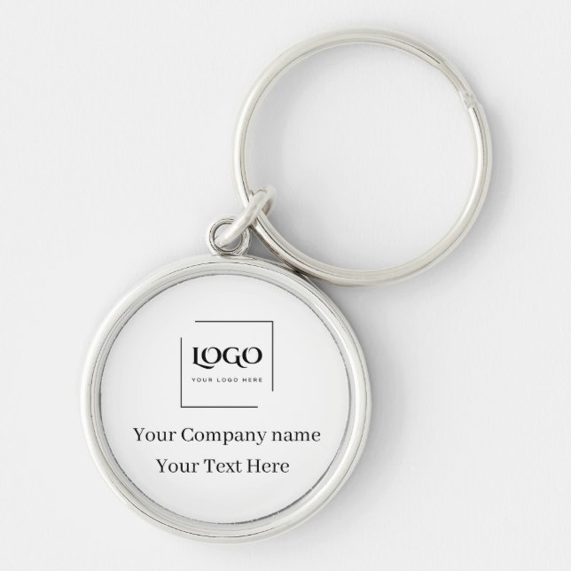 Chaveiro Modelo de logotipo personalizado elegante (Frente)