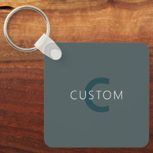 Chaveiro Modelo de Monograma Personalizável com Estilo