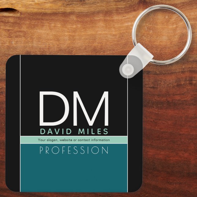 Chaveiro Modelo de negócios moderno | Todas as cores person (Verso)