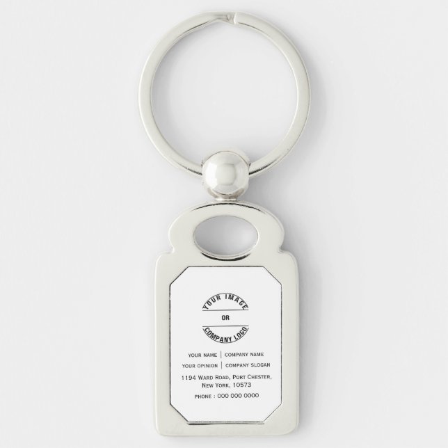 Chaveiro Modelo Personalizado em Branco (Frente)